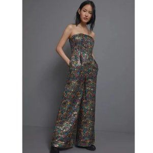NWT Anthropologie Samantha Shimmer Wide-leg Jumpsuit 4